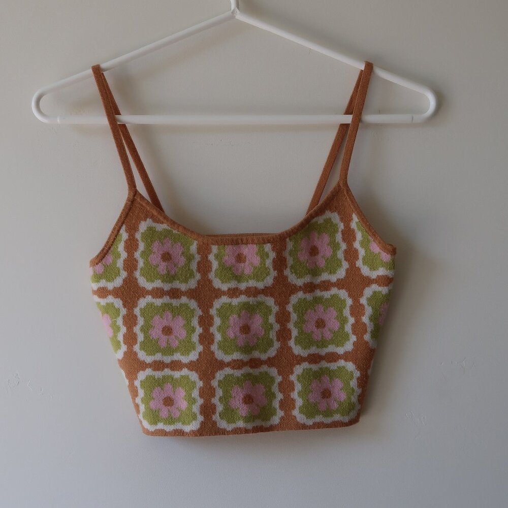 Pacsun Floral Crop Top